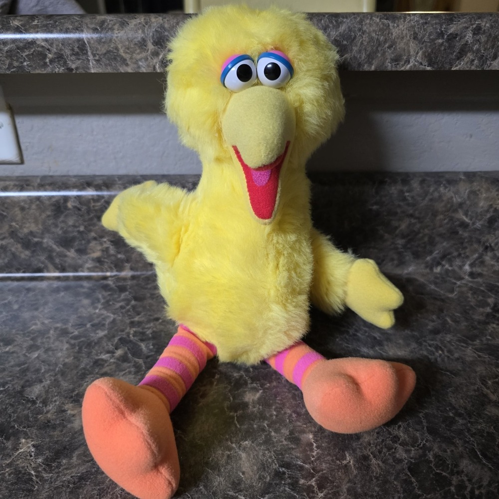 Vintage Big Bird Plush 13"‎ Playskool Sesame Street 1986